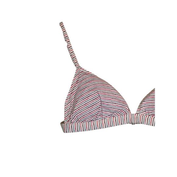 Eberjey Women Taylor Lines Bikini Top Size M Multicolor Pinstriped Swimwear NWT - Picture 4 of 9